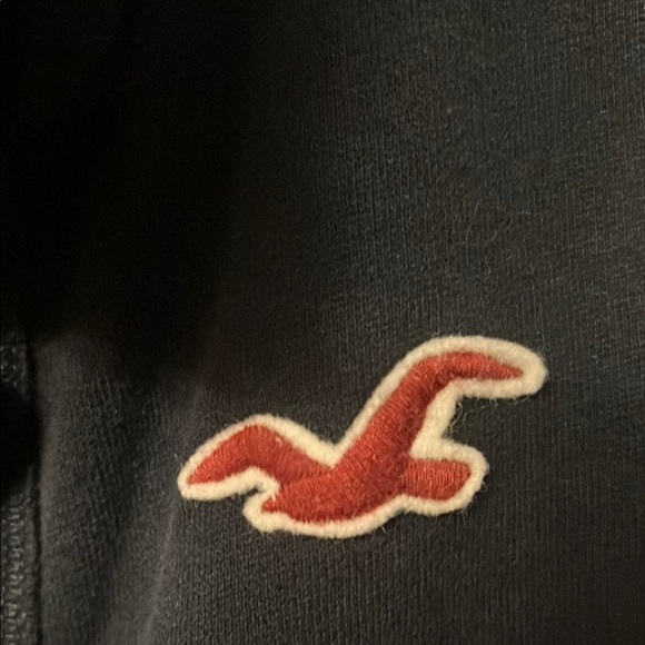 Hollister dark blue Black Button-Up Jacket sz S Y2K 314 - Picture 9 of 10